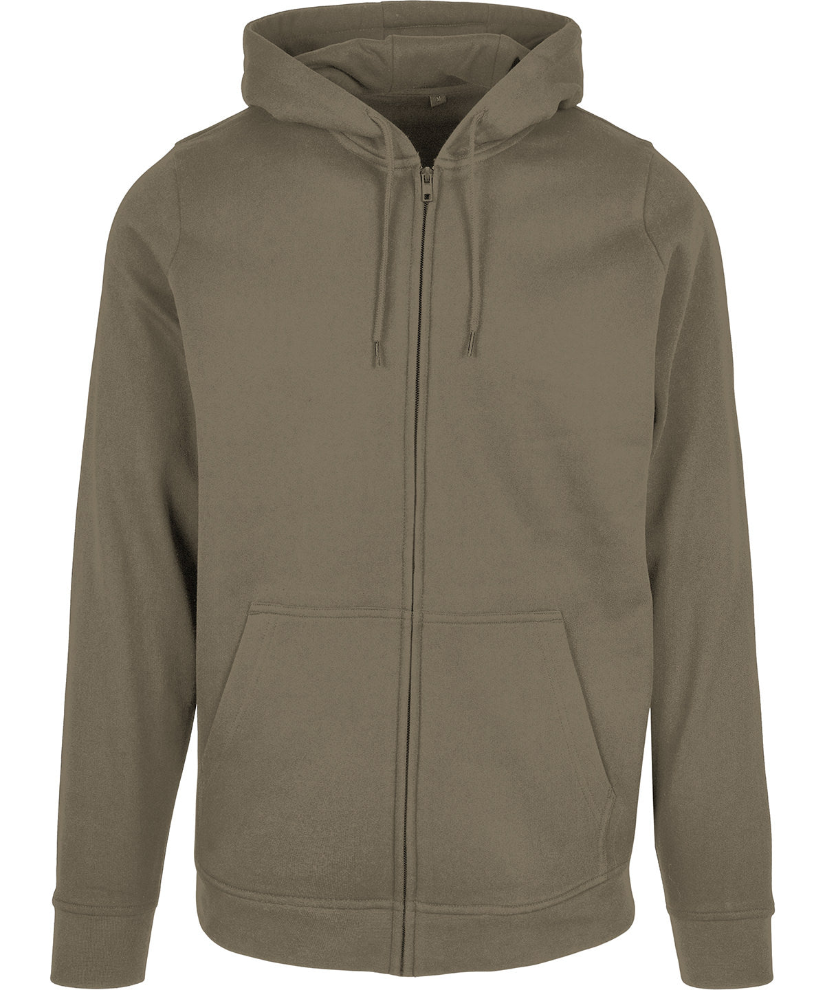 Basic zip hoodie | olive