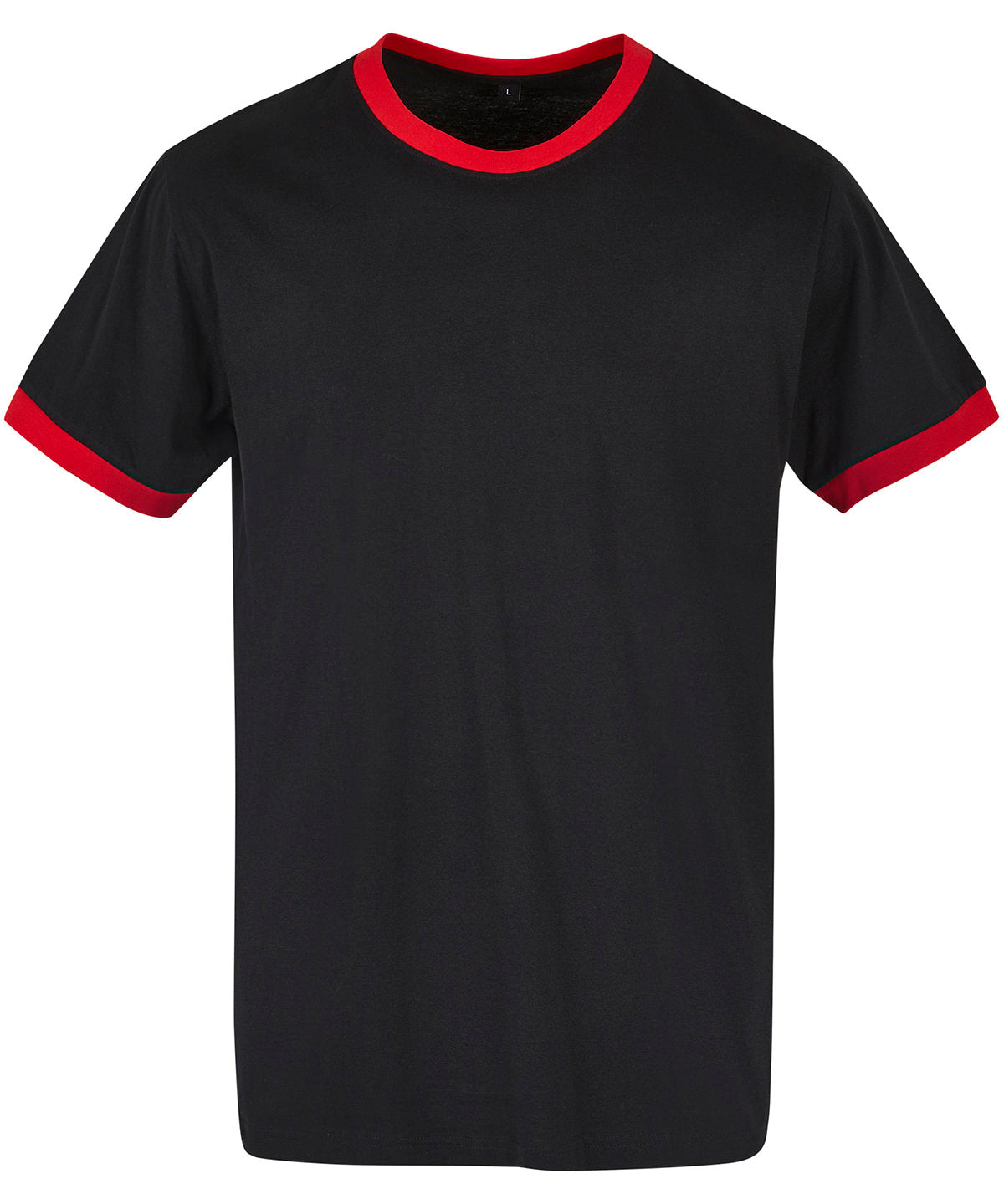 Ringer tee | black/city red