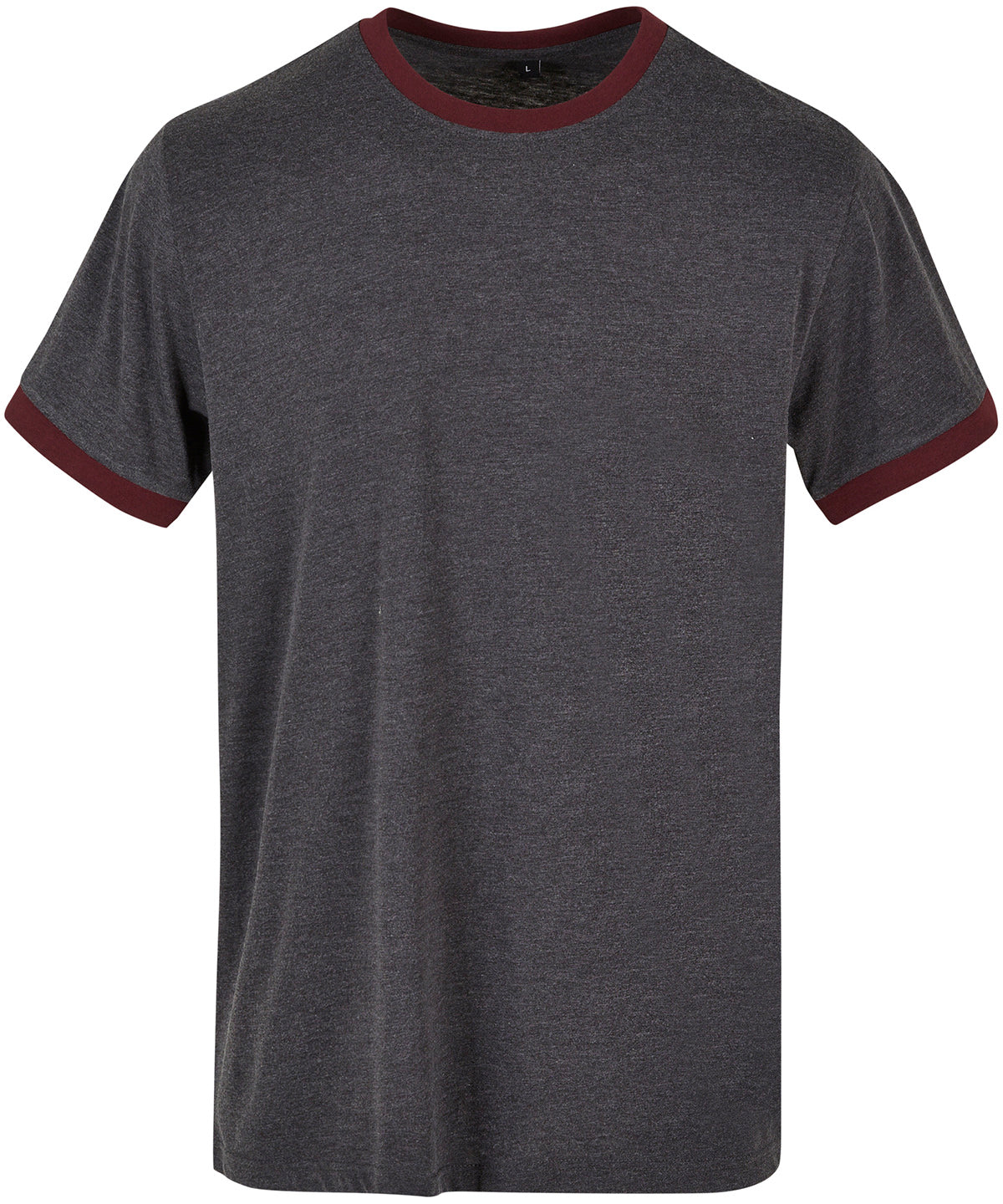 Ringer tee | charcoal/cherry