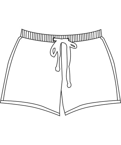 Womens basic sweat shorts | white
