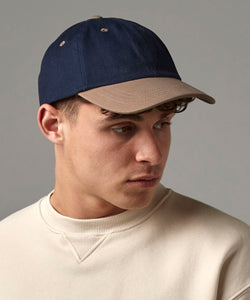 Low-profile heavy brushed cotton cap | black