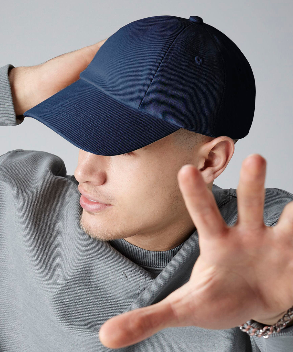 Low-profile heavy cotton drill cap | black
