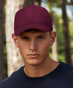 Pro-style heavy brushed cotton cap | black