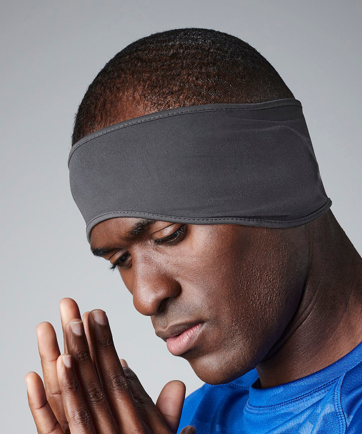 Softshell sports tech headband | black