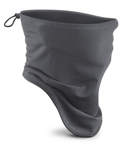 Softshell sports tech neck warmer | graphite grey