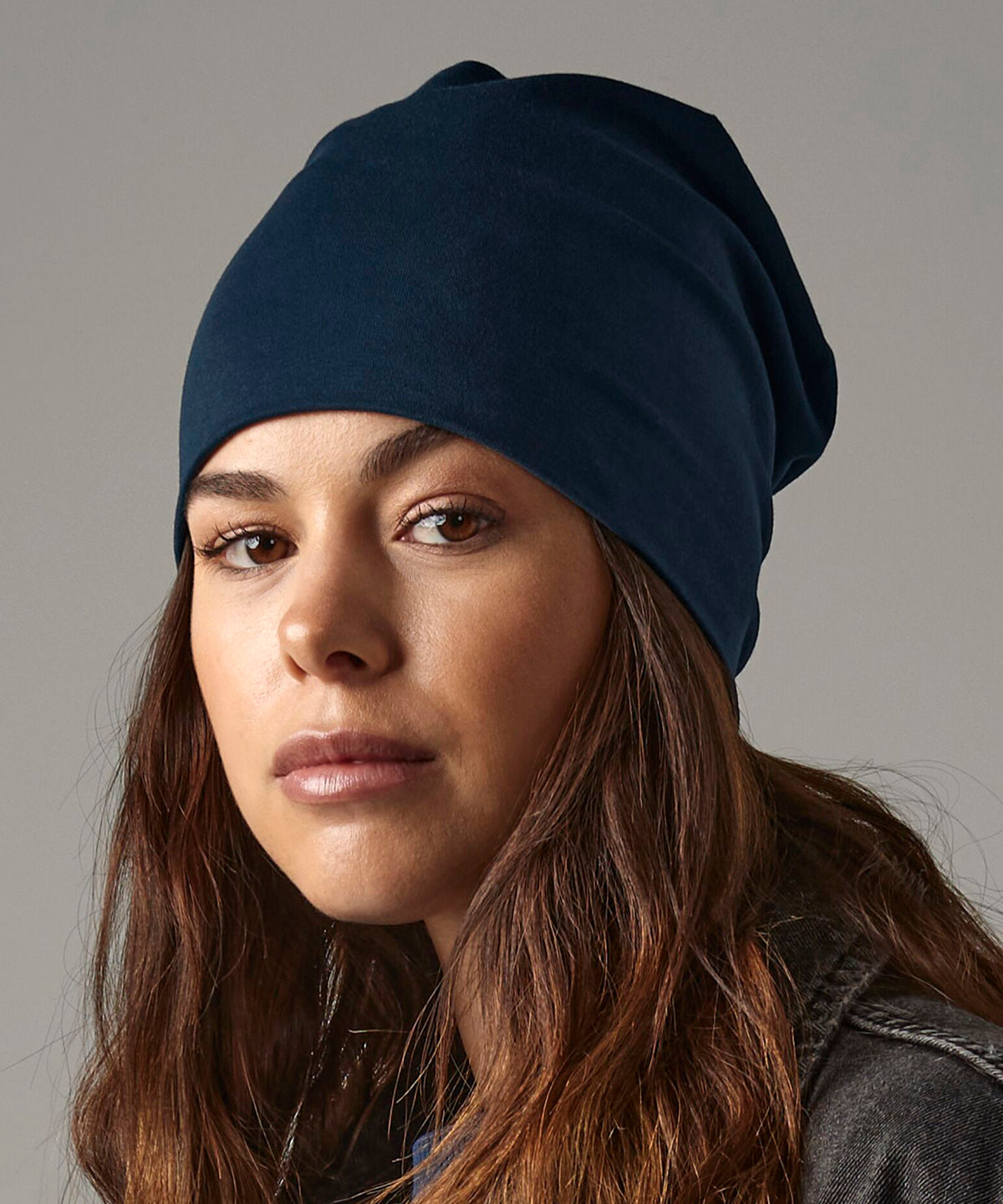 Hemsedal cotton slouch beanie | french navy
