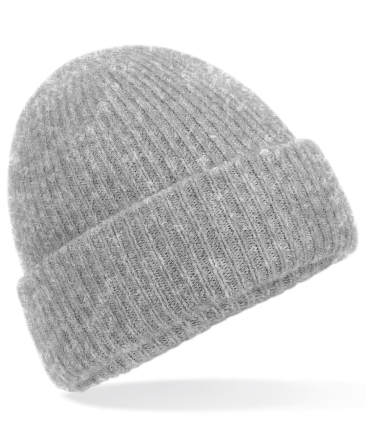 Cosy ribbed beanie | grey marl