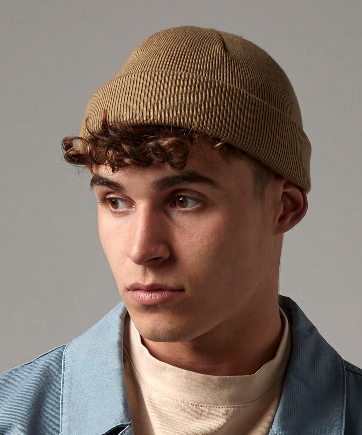 Recycled mini fisherman beanie | black