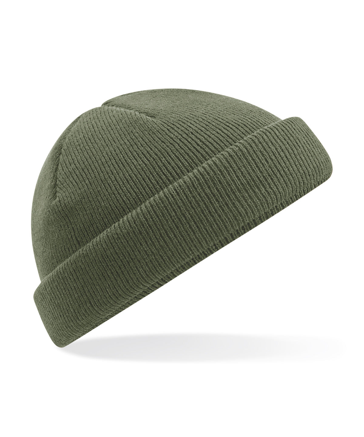 Recycled mini fisherman beanie | olive green