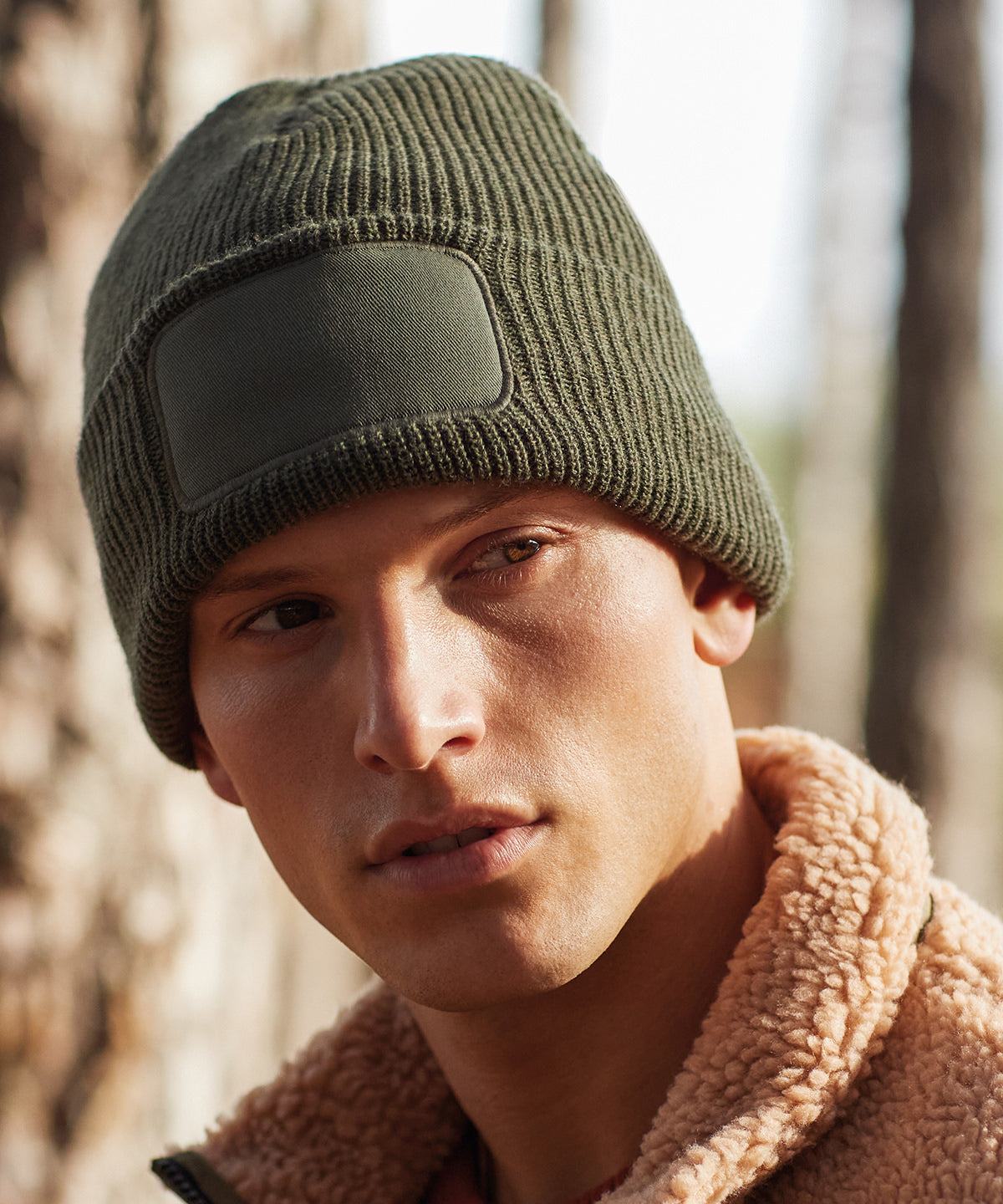 Thinsulate patch beanie | Fluorescent Yellow