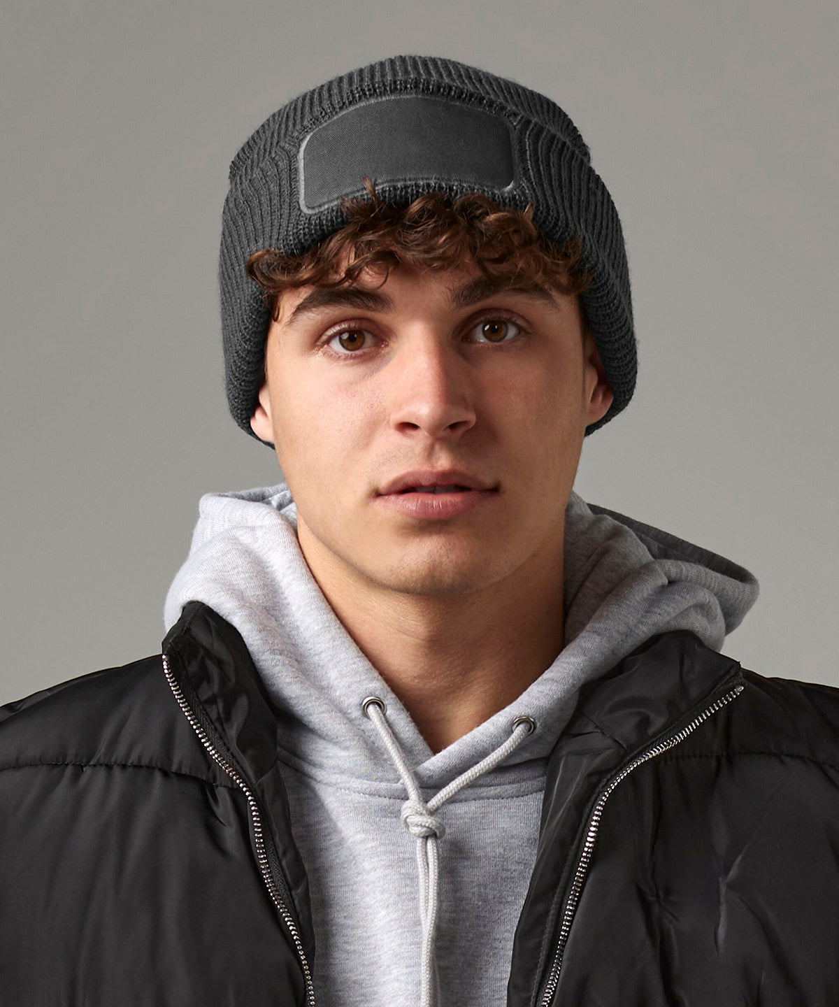 Thinsulate patch beanie | black