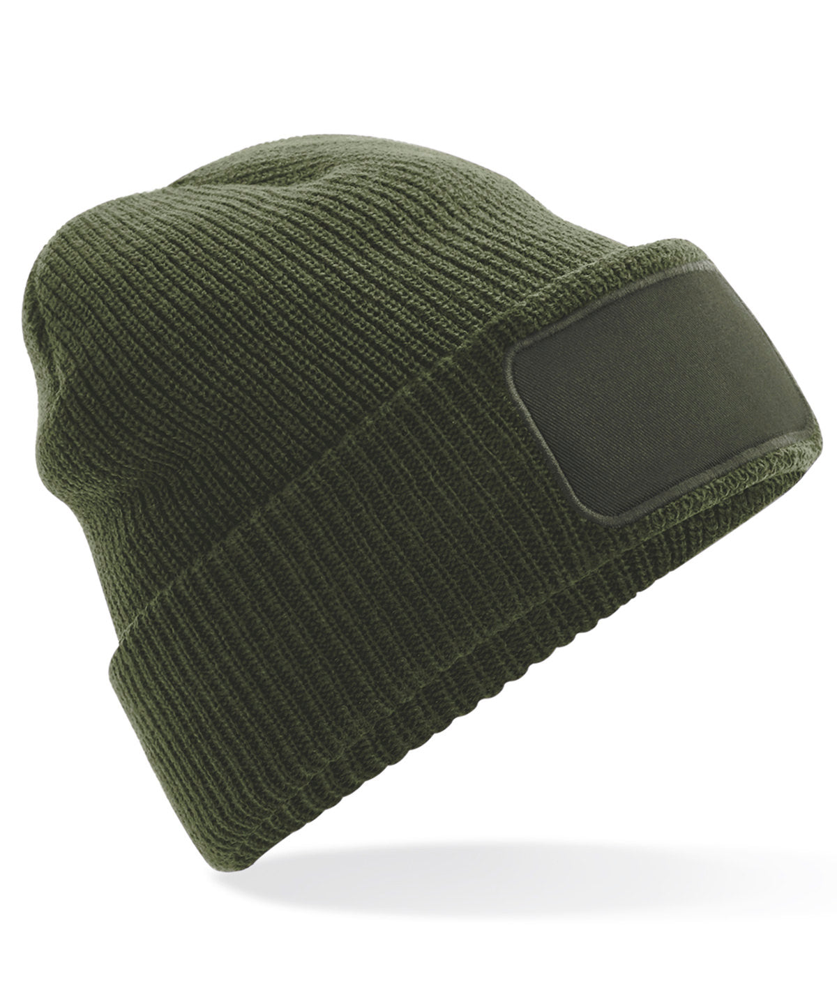 Thinsulate patch beanie | olive green