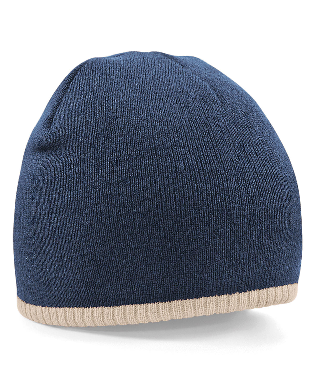 Two-tone pull-on beanie | graphite grey/black