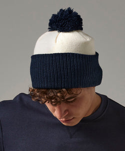 Snowstar® two-tone beanie | black/bright red
