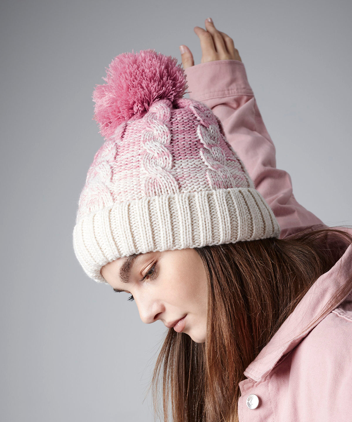 Ombr beanie | teal/french navy