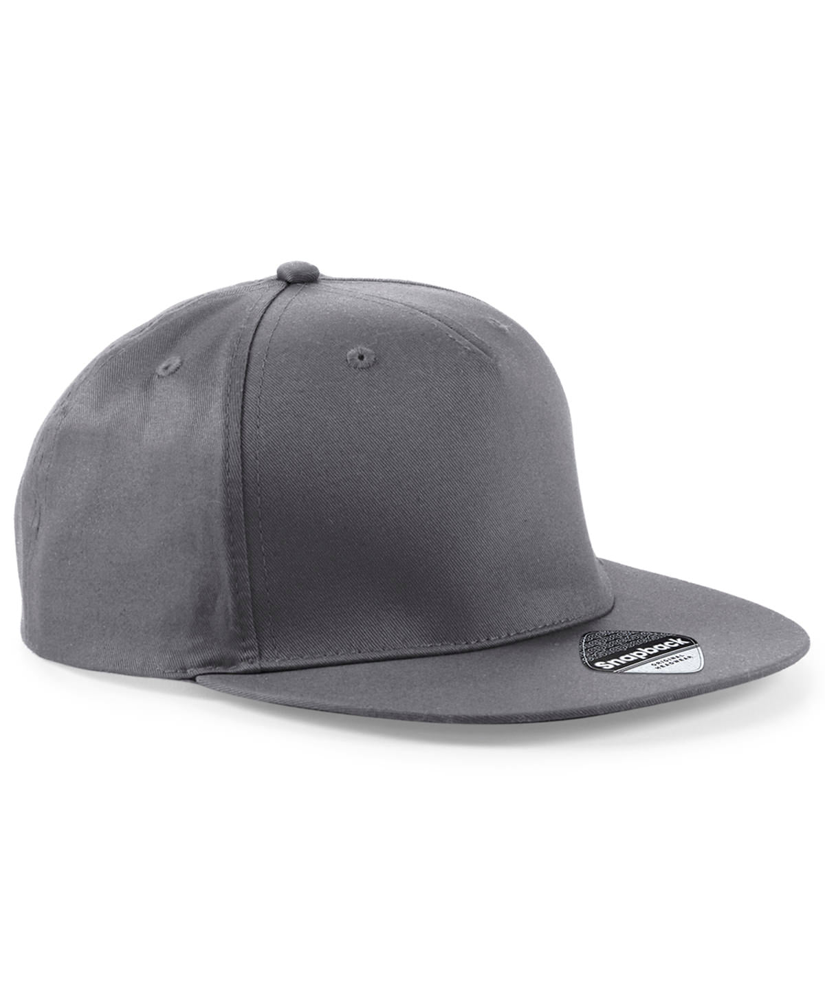 5-panel snapback rapper cap | Graphite Grey