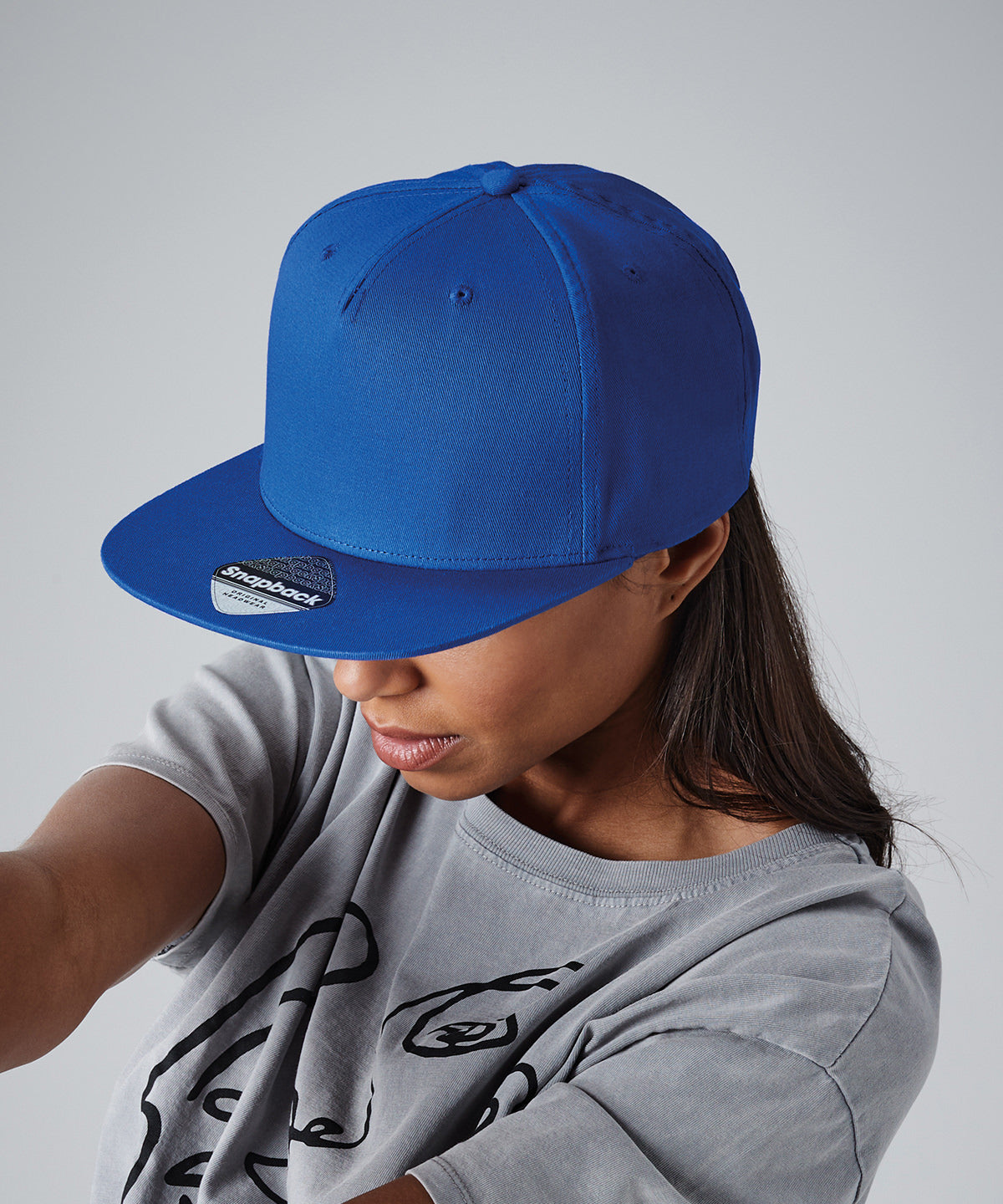 5-panel snapback rapper cap | Purple
