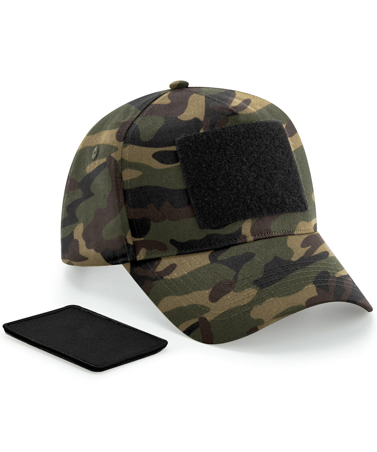 Removable patch 5-panel cap | jungle camo