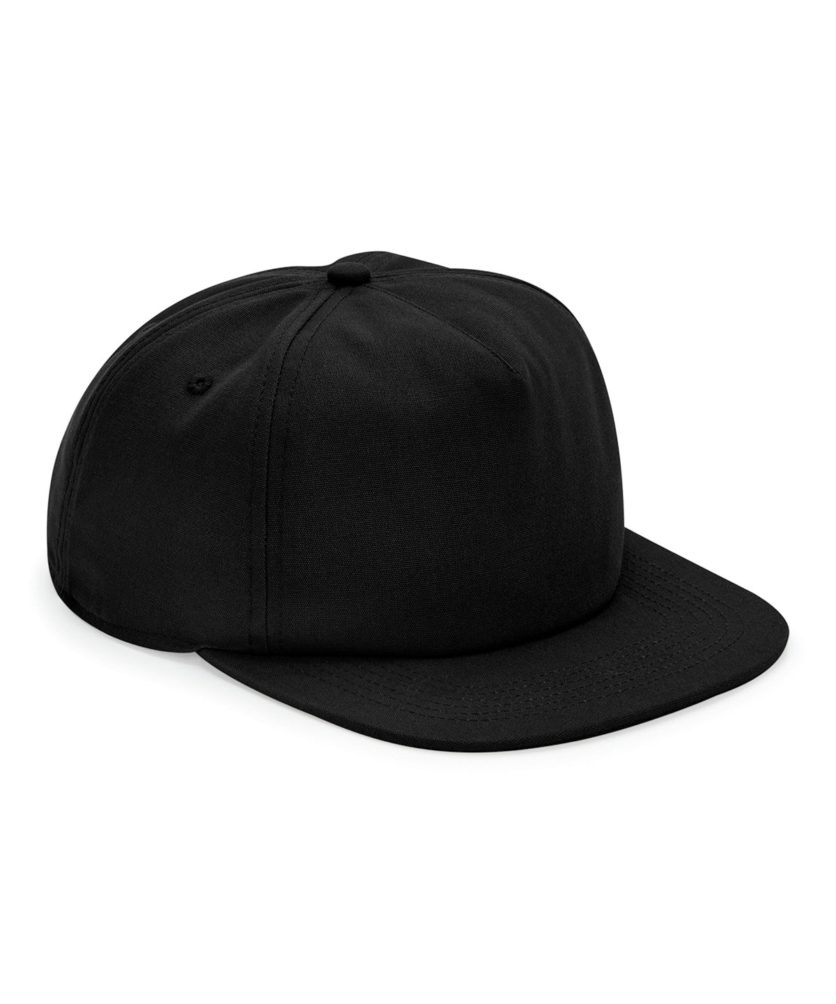 Organic cotton unstructured 5-panel cap | black