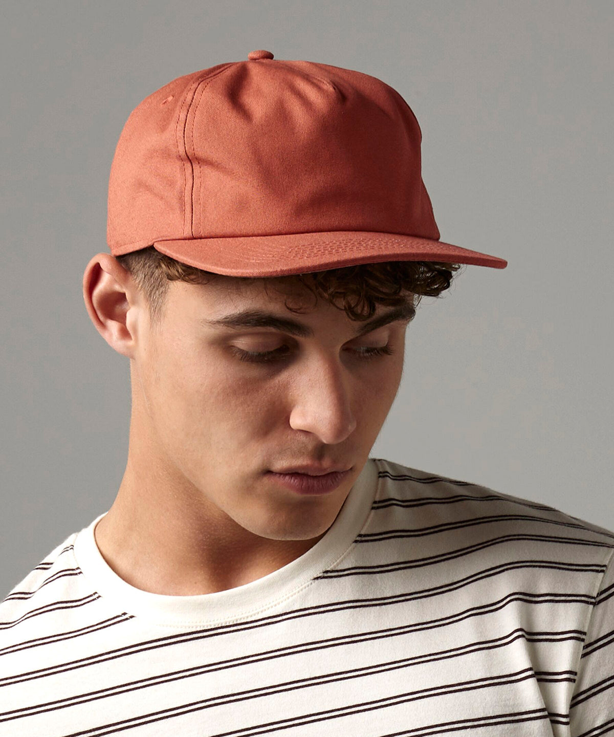 Organic cotton unstructured 5-panel cap | black
