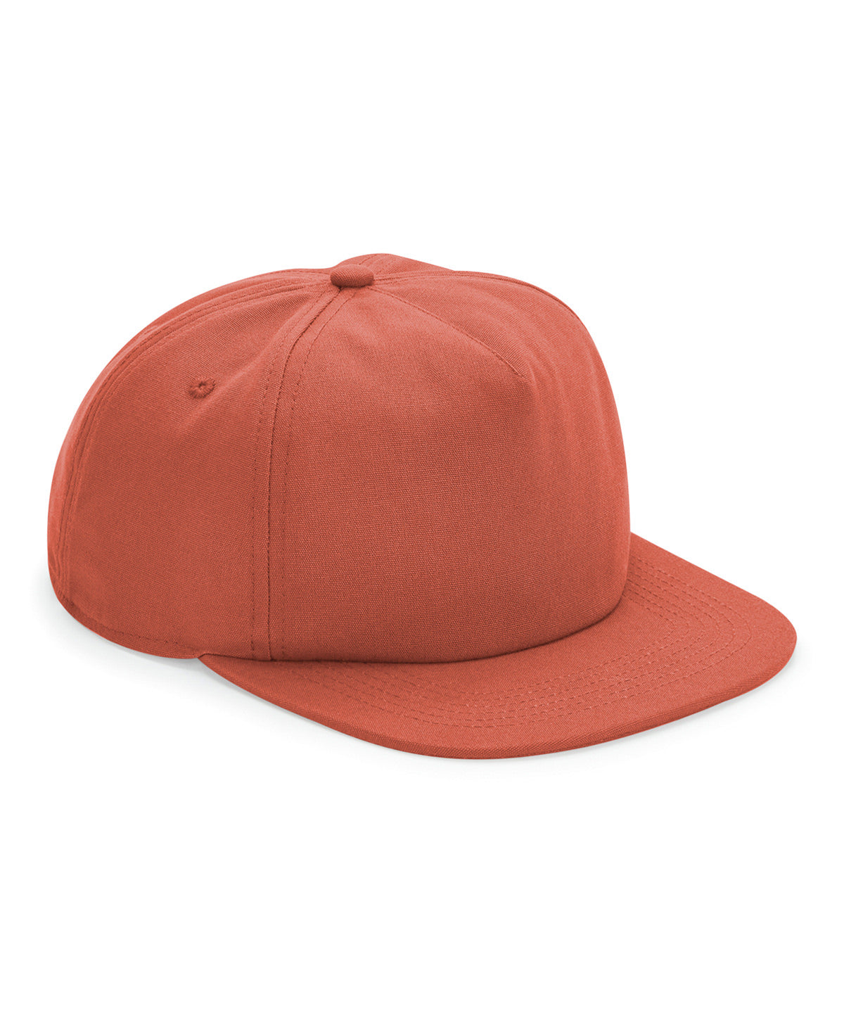Organic cotton unstructured 5-panel cap | terracotta