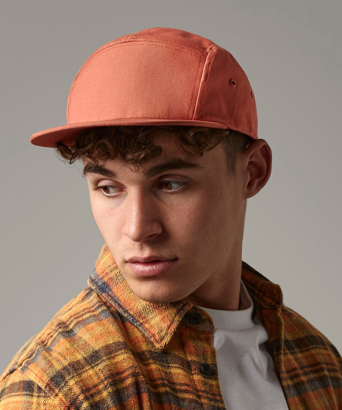 Canvas 5-panel camper cap | black