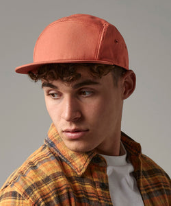 Canvas 5-panel camper cap | black