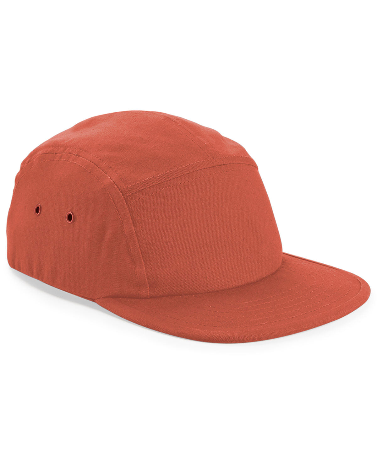 Canvas 5-panel camper cap | terracotta
