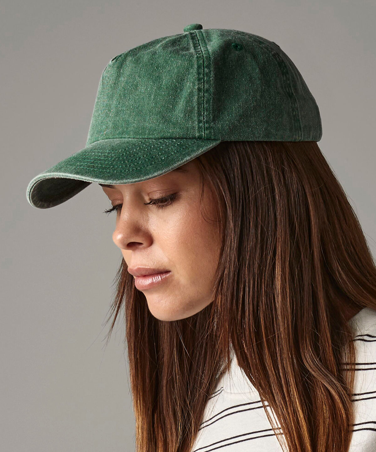Relaxed 5-panel vintage cap | vintage black