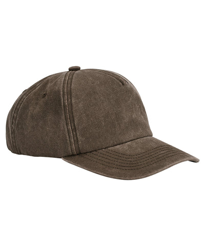 Relaxed 5-panel vintage cap | vintage brown