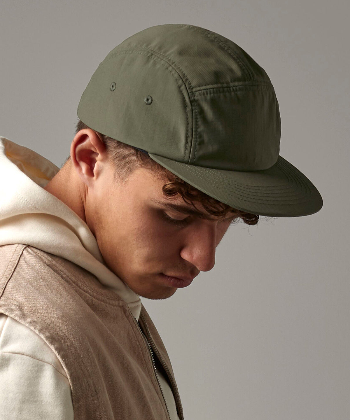 Outdoor 5-panel camper cap | light grey