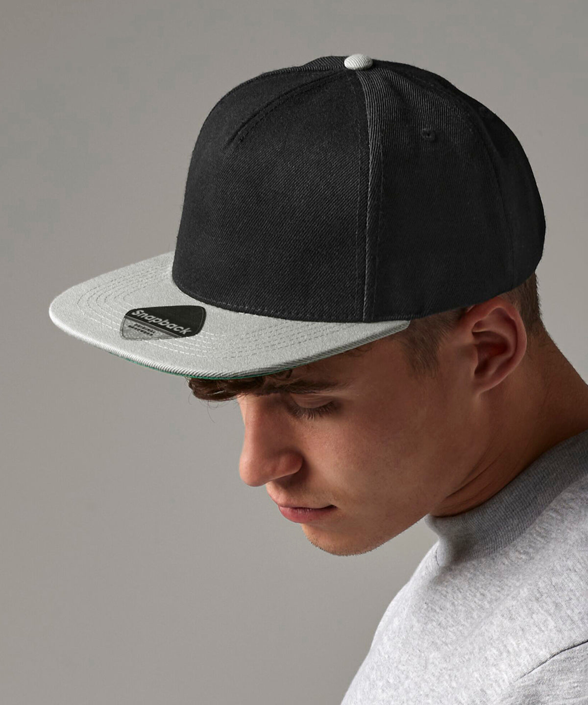 Original flat peak snapback | black/bright royal