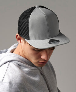 Original flat peak 6-panel trucker | black/black