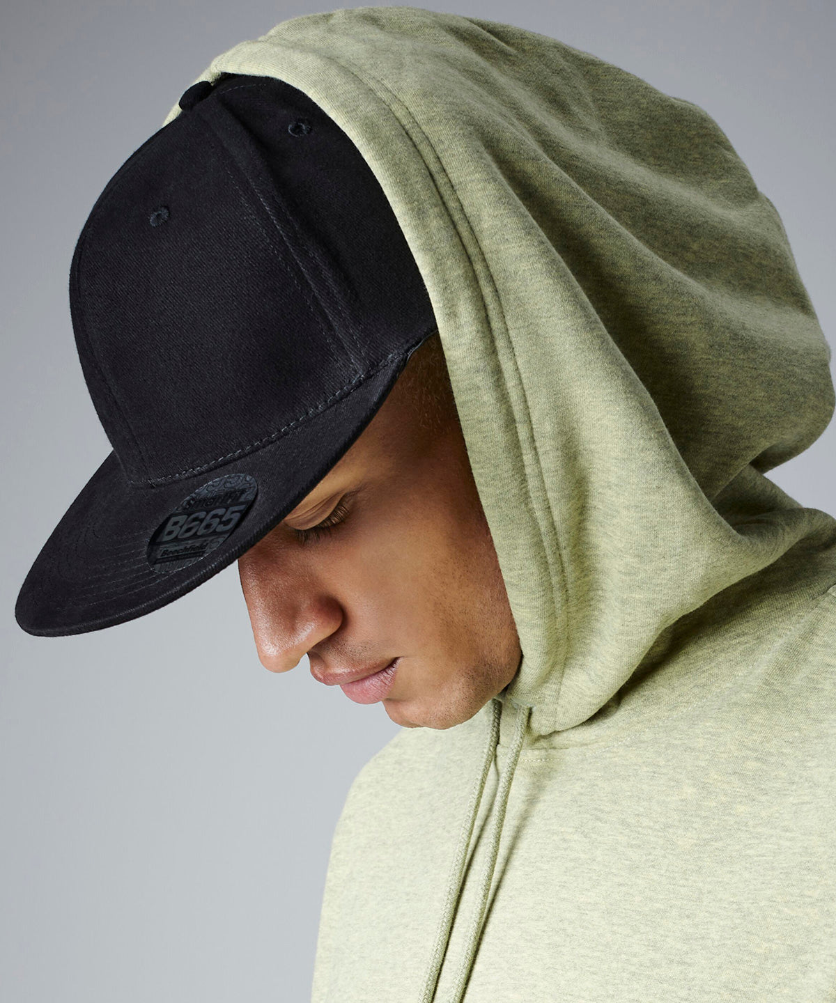 Pro-stretch flat peak cap | black
