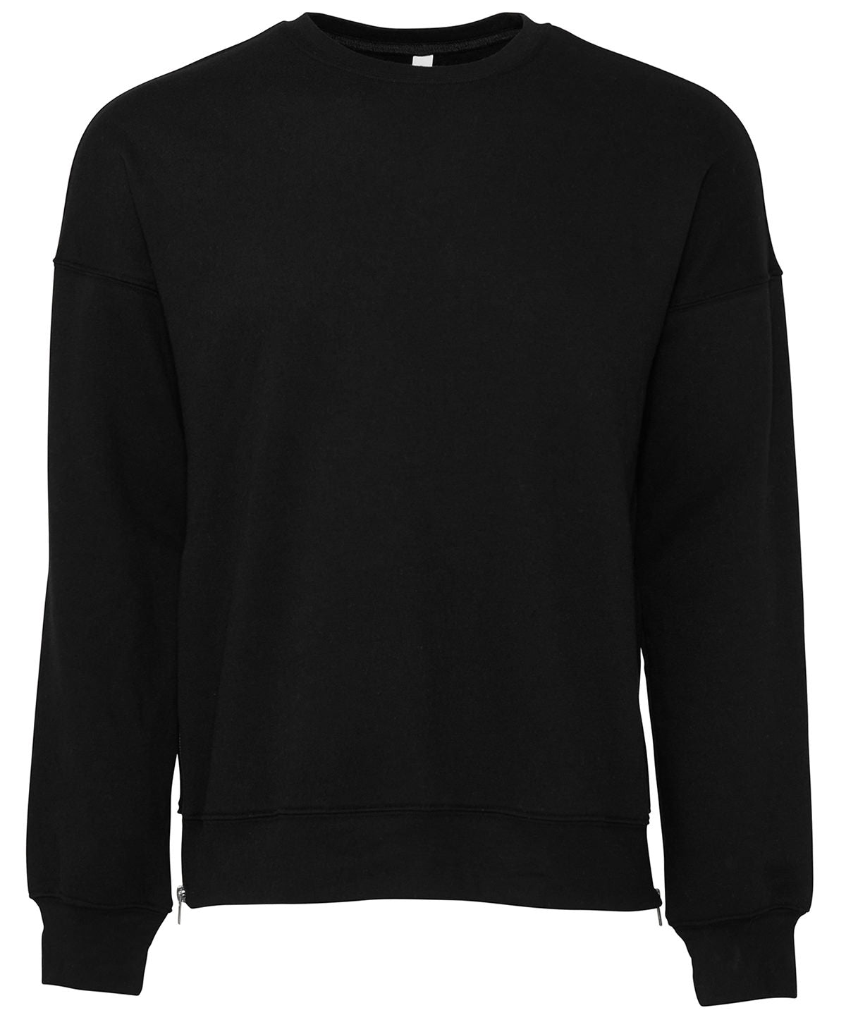 Unisex drop shoulder fleece | DTG Black