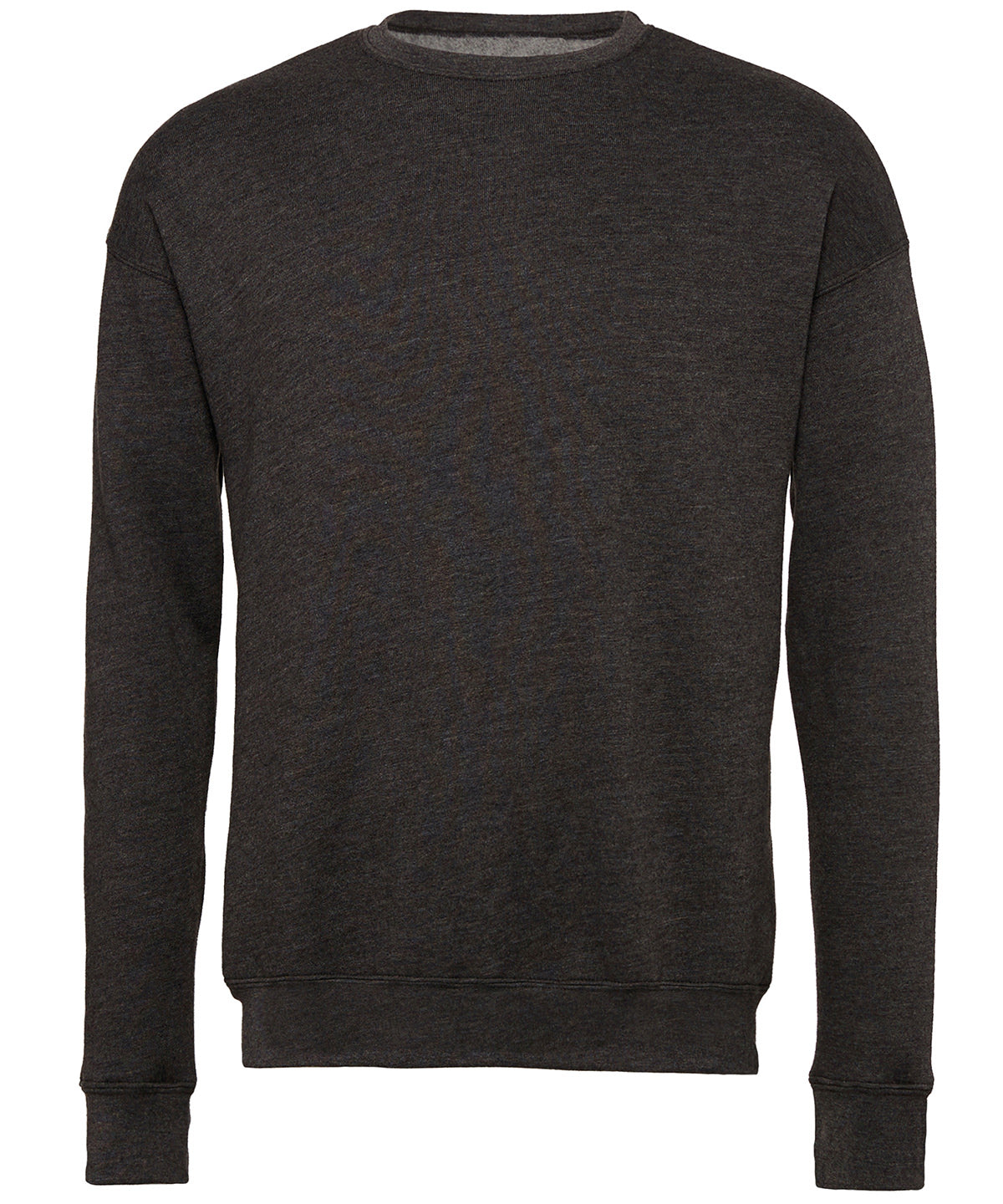 Unisex drop shoulder fleece | dark grey heather