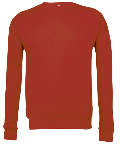 Unisex drop shoulder fleece | red
