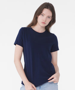 Womens relaxed Jersey short sleeve tee | black