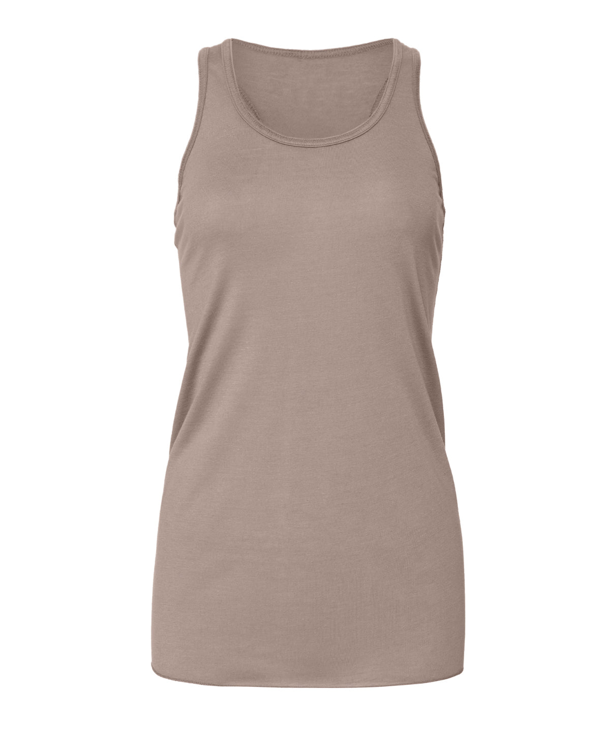 Flowy racerback tank top | pebble brown