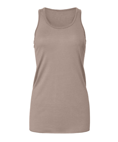 Flowy racerback tank top | pebble brown