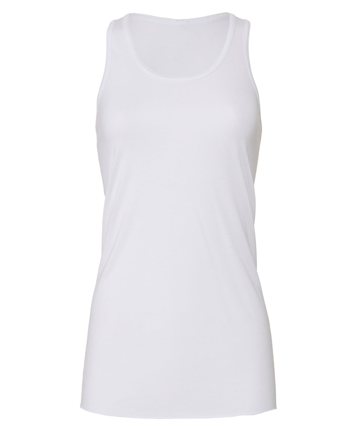 Flowy racerback tank top | white