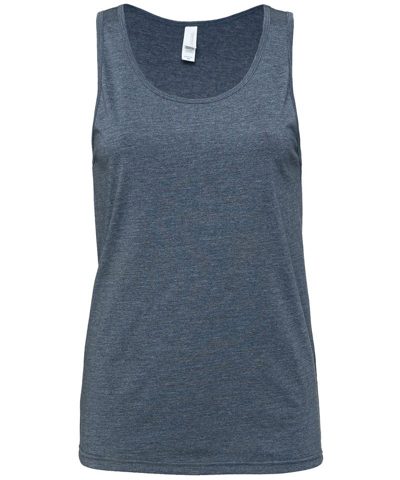 Unisex Jersey tank top | heather navy