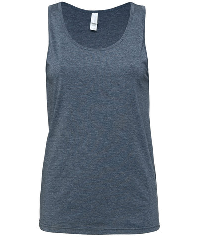 Unisex Jersey tank top | heather navy