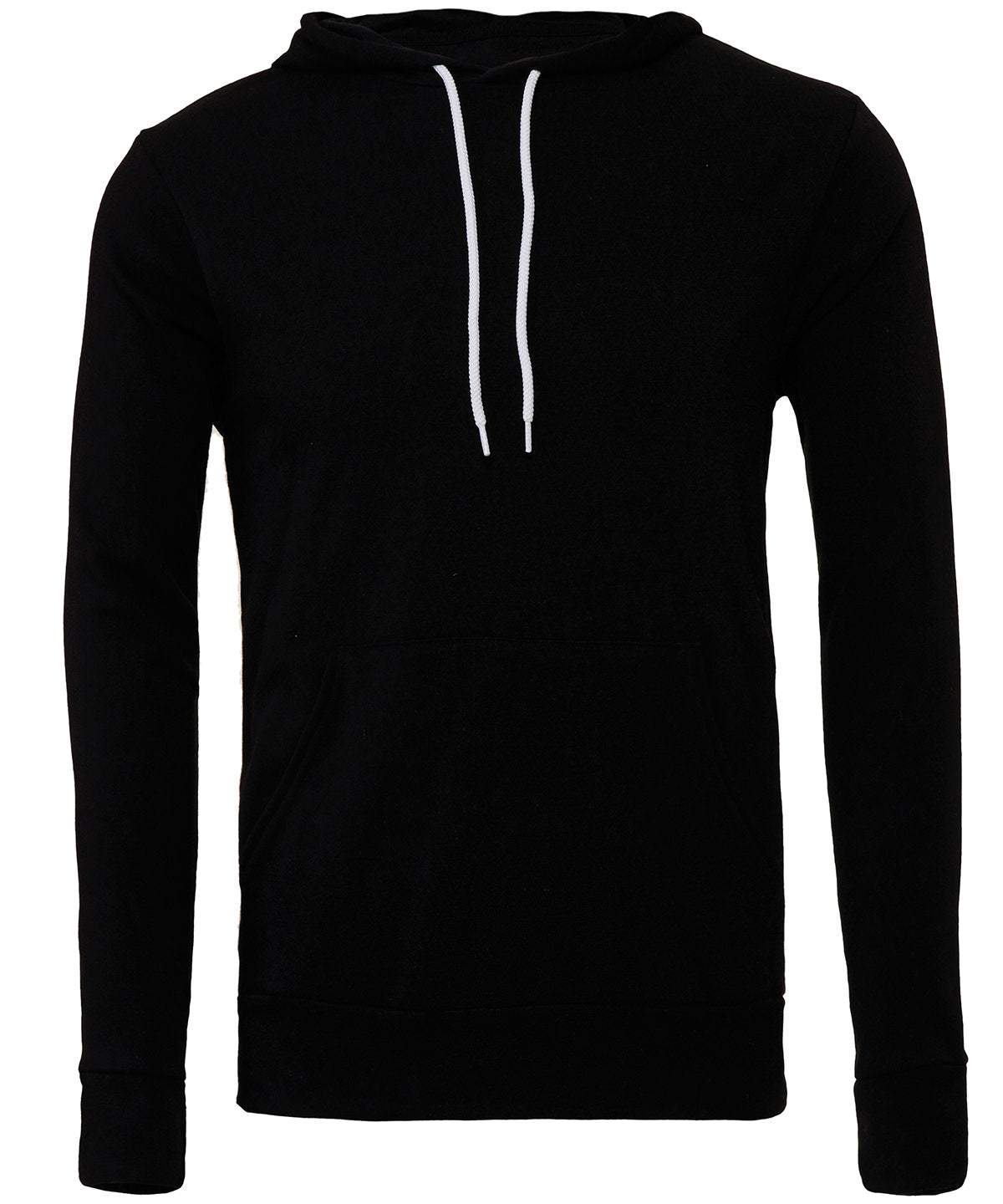 Unisex polycotton fleece pullover hoodie | black