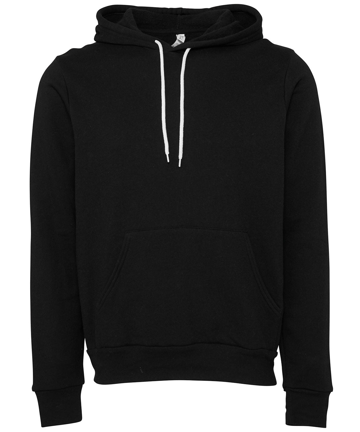 Unisex polycotton fleece pullover hoodie | DTG Black