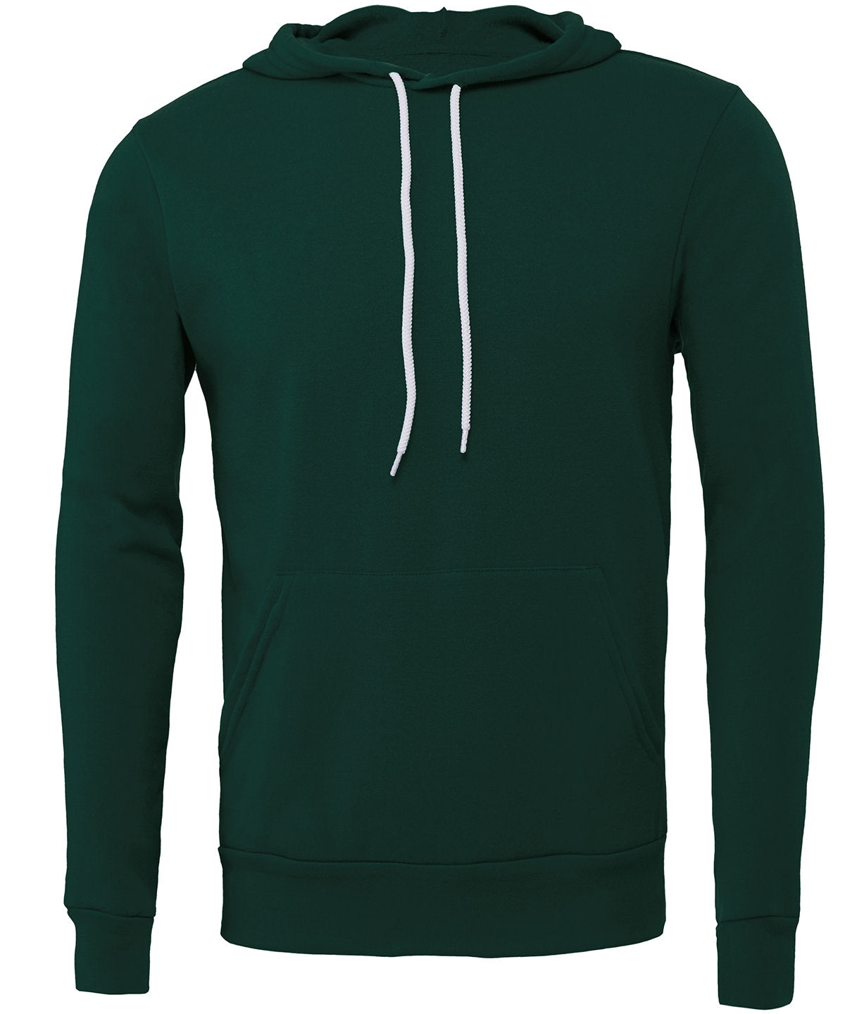 Unisex polycotton fleece pullover hoodie | forest