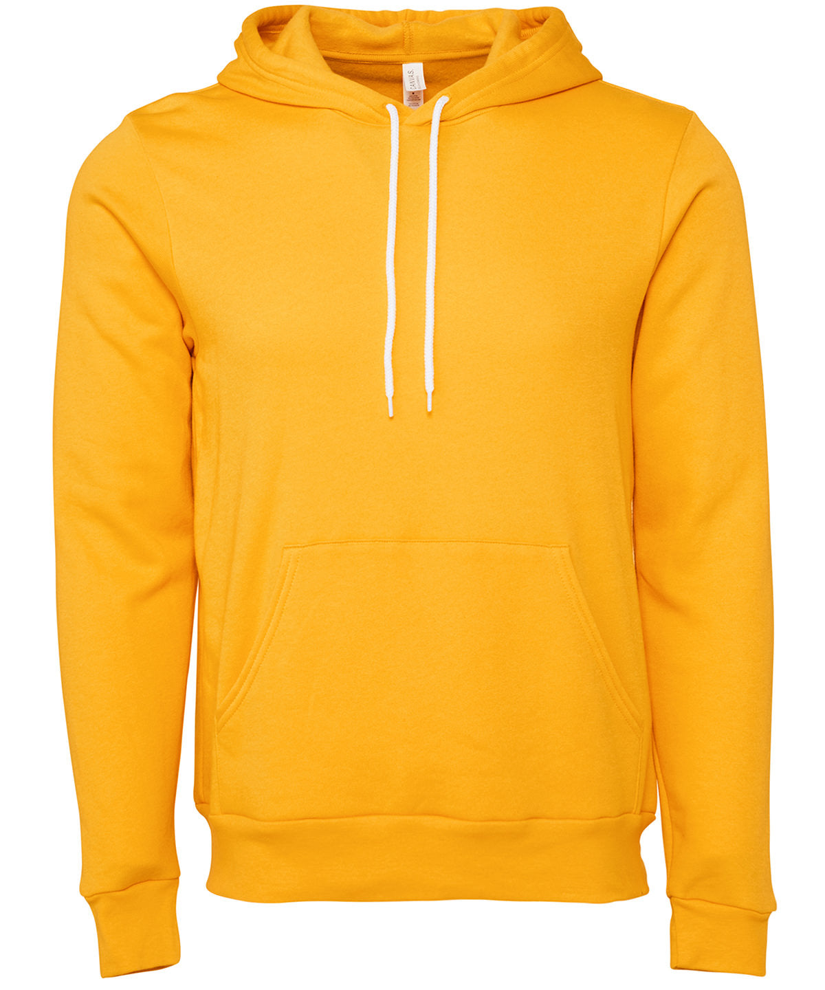 Unisex polycotton fleece pullover hoodie | gold