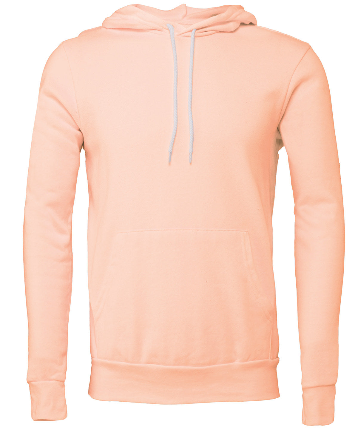 Unisex polycotton fleece pullover hoodie | peach