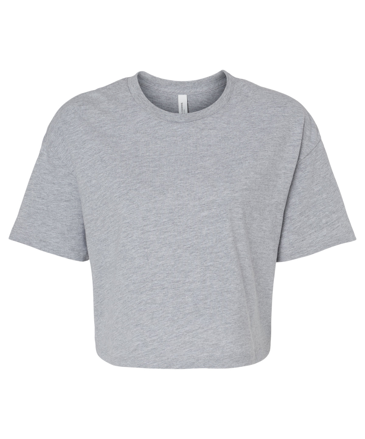 Womens Jersey crop tee | athletic heather