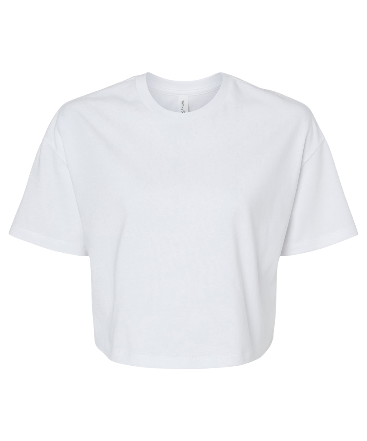 Womens Jersey crop tee | white